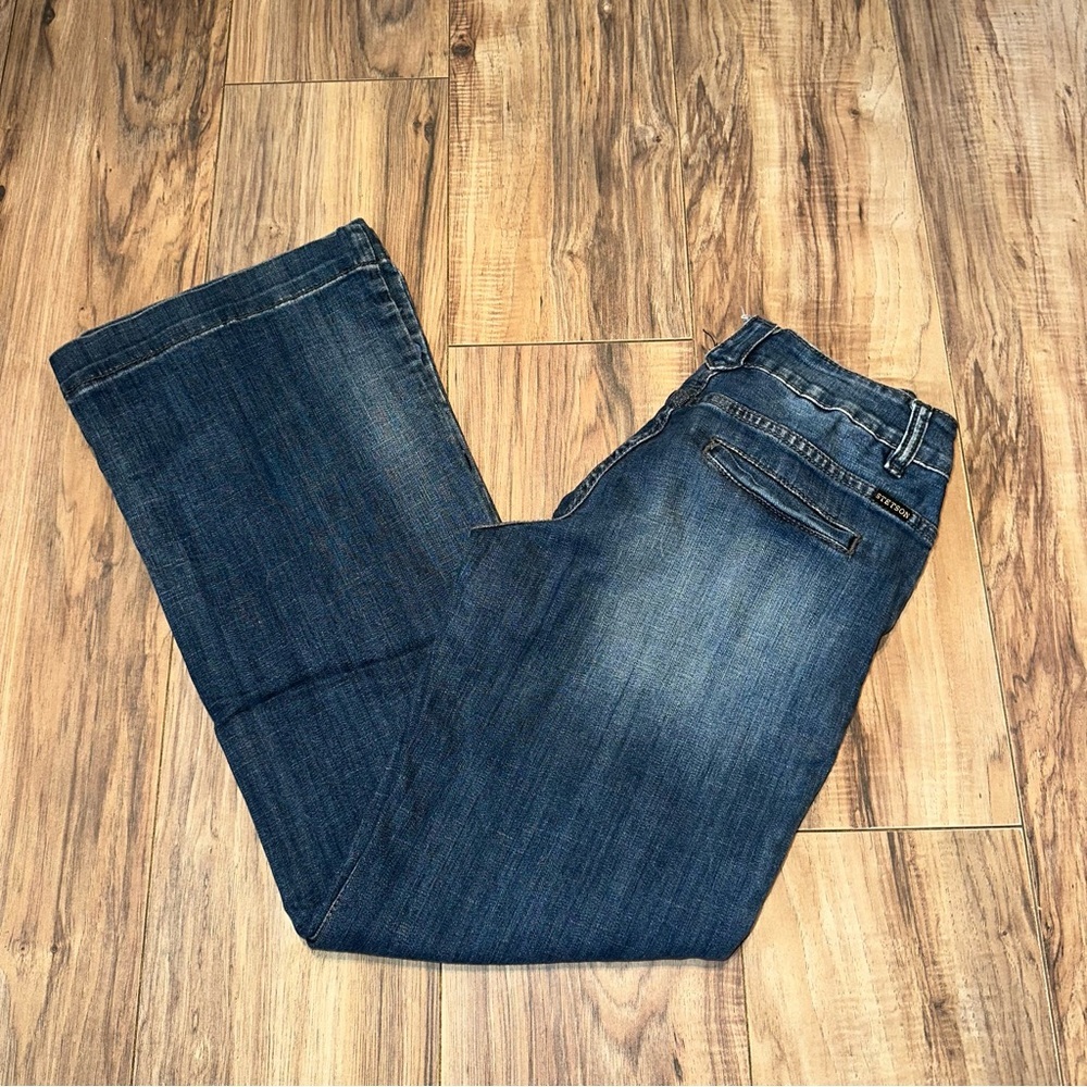 Stetson Embroidered Cactus ๐ต & Flower Denim Trousers Size: 8 x 32 - Picture 2 of 8